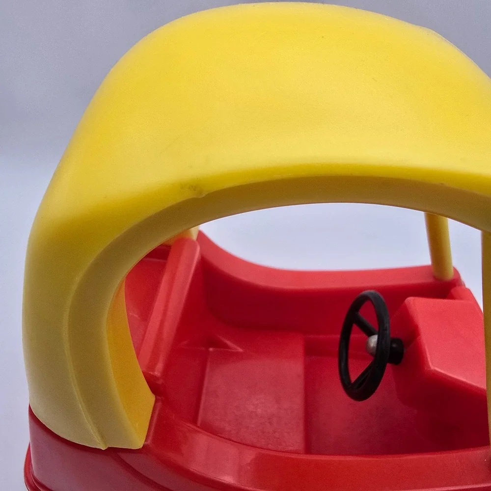 Vintage Little Tikes Dollhouse Cozy Coupe Car  Miniature Toy Red Yellow Black